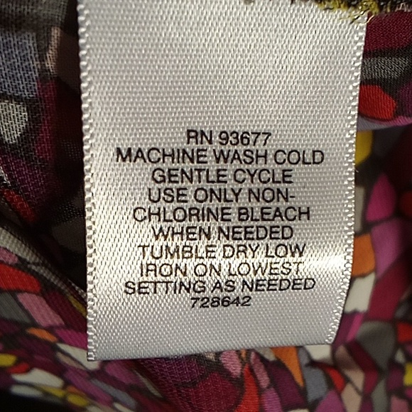 Colorful, Sheer Liz Claiborne Blouse, size medium - Picture 9 of 9